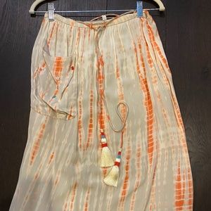 Pepin silk tie dye skirt sz 2